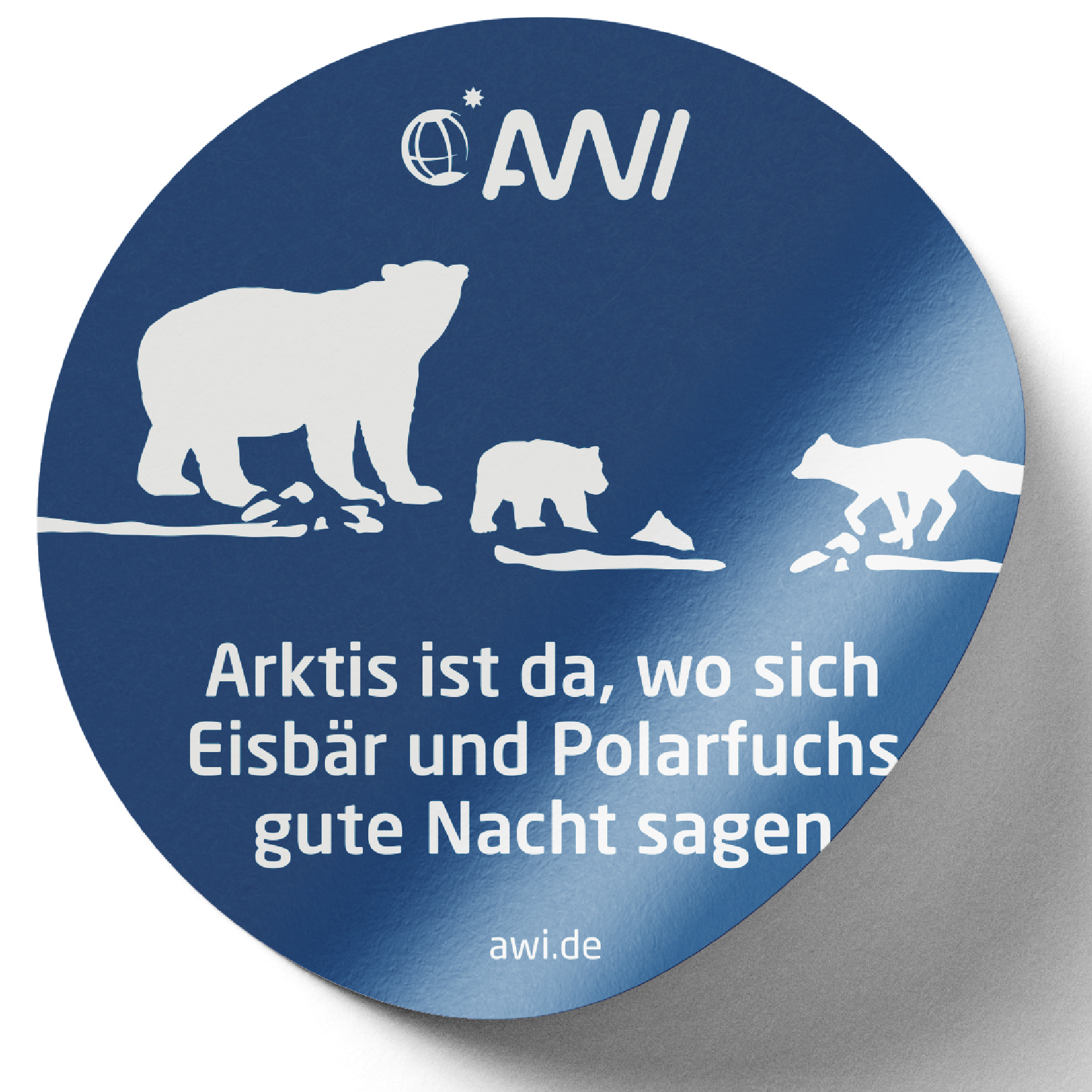 Motiv-Aufkleber, rund Motiv: Küste