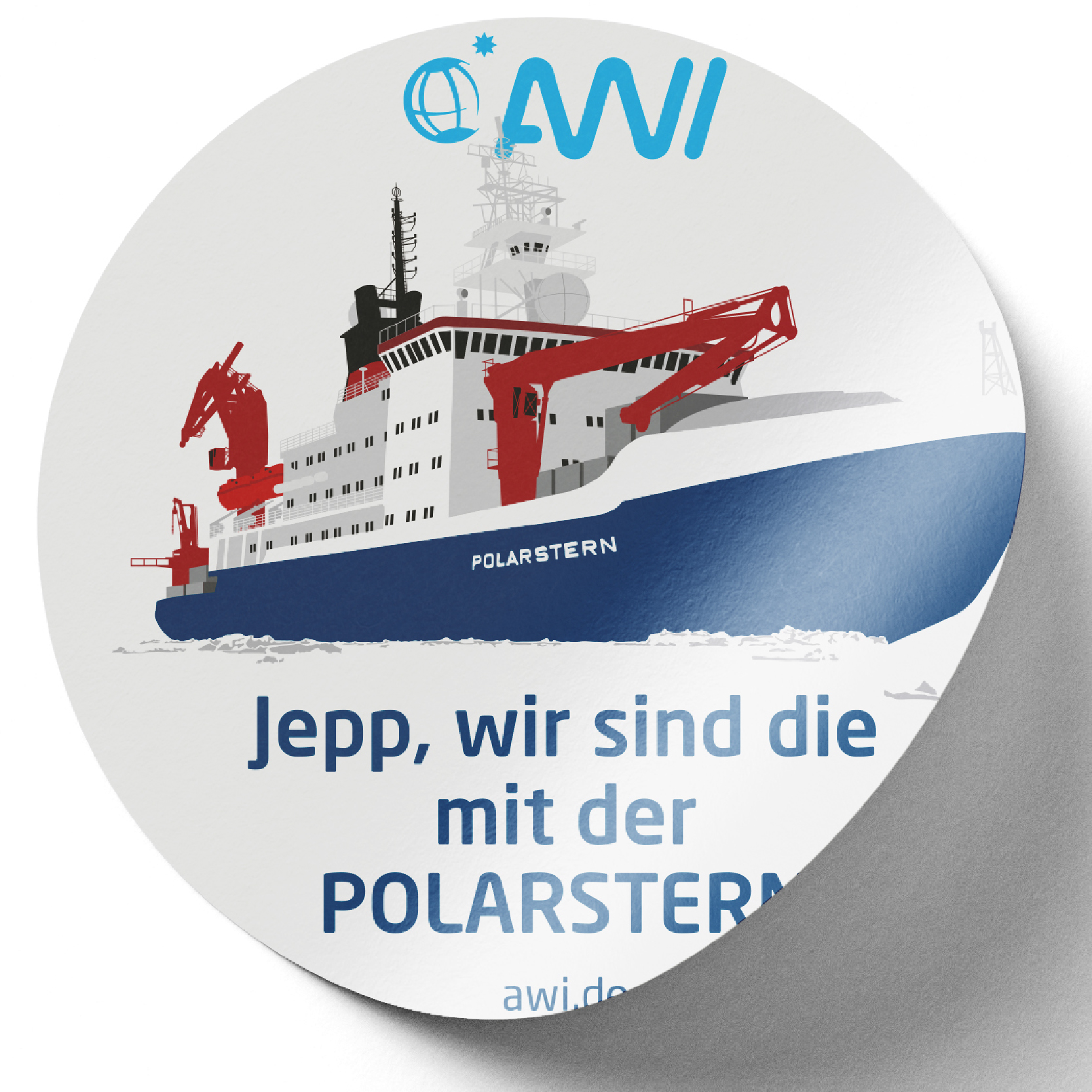 Motiv-Aufkleber, rund Motiv: Küste