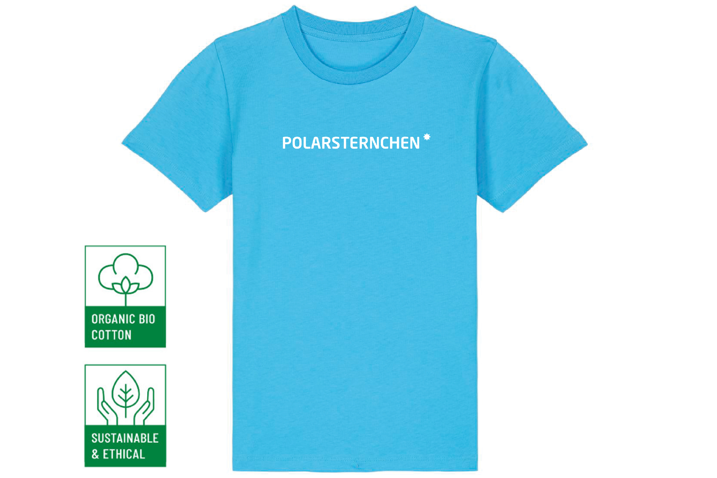 Kindershirt Aqua Blue